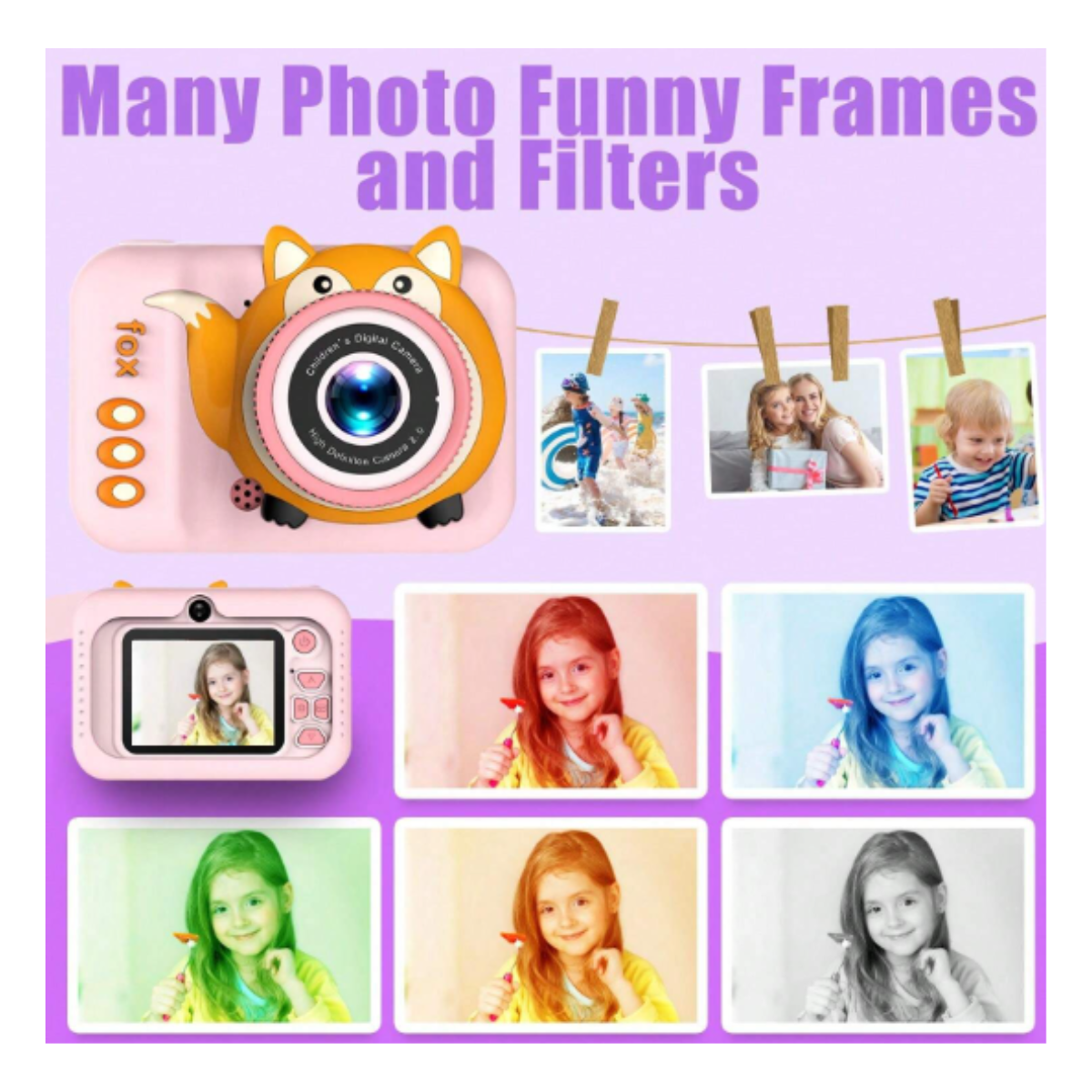 Miniatura 4 de Cámara digital infantil zorro Q3